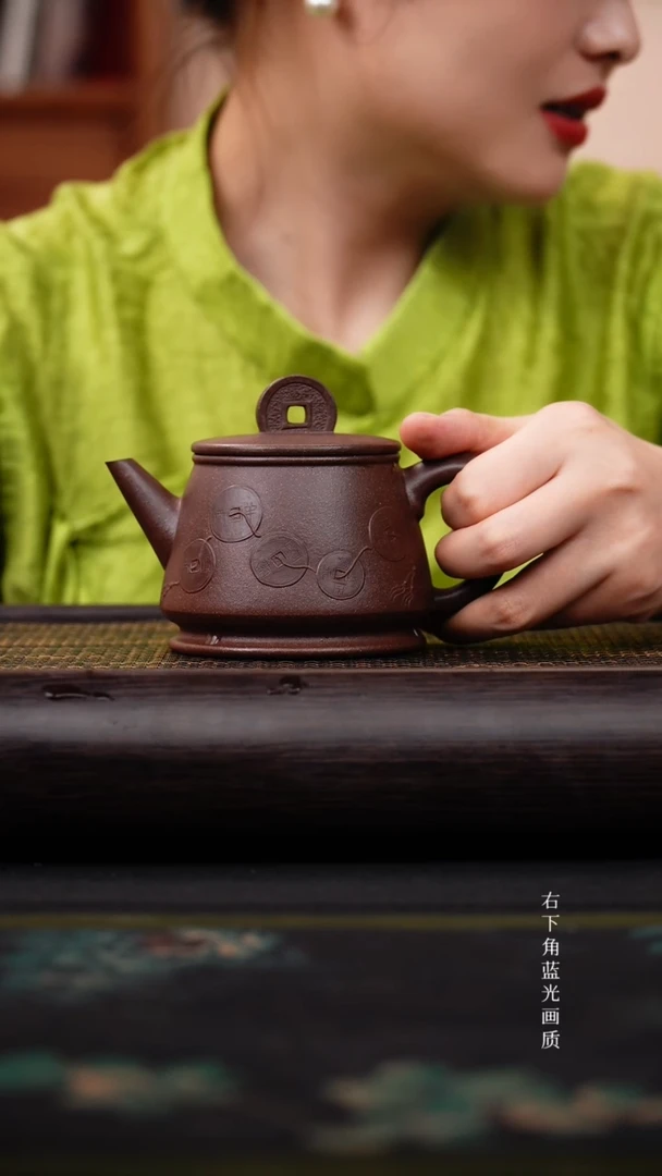 茶壶紫砂腰缠万贯