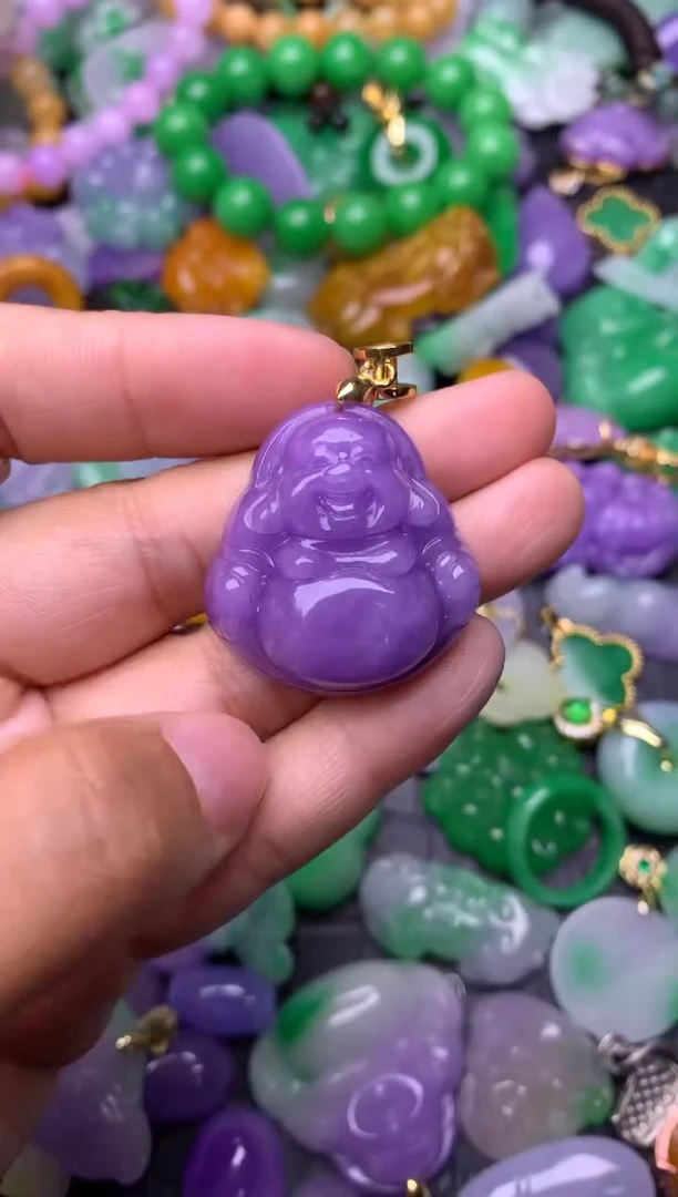 颈饰未镶嵌翡翠缅甸翡翠吊坠