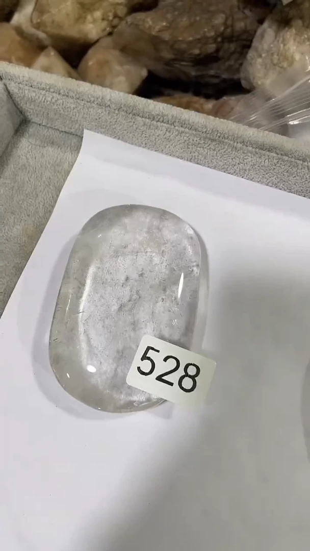 未镶嵌珠宝半成品水晶白阿塞充电宝-528