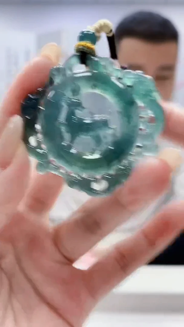 未镶嵌定制翡翠4898lr-毛货挂件52