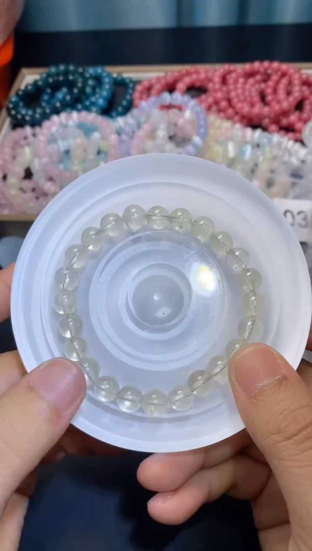 【闪购商品】水晶手链银S925镶嵌柠檬黄190