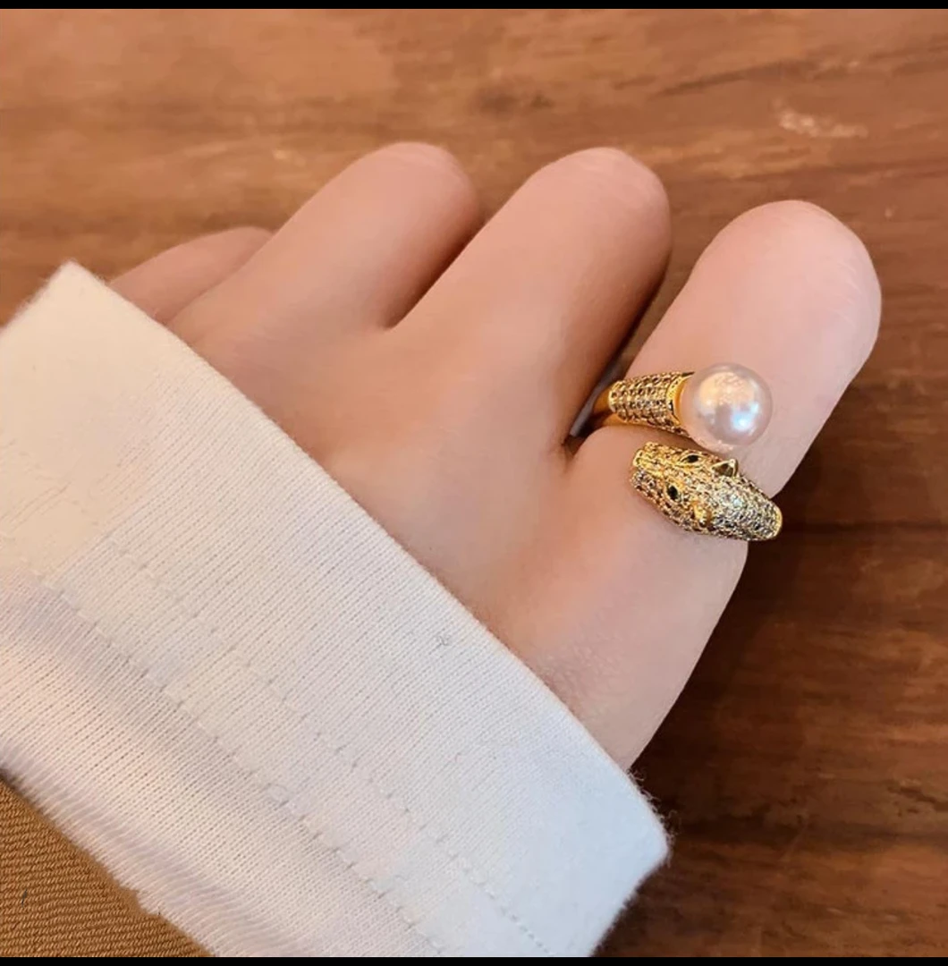 天然淡水珍珠戒指   JZ1020
