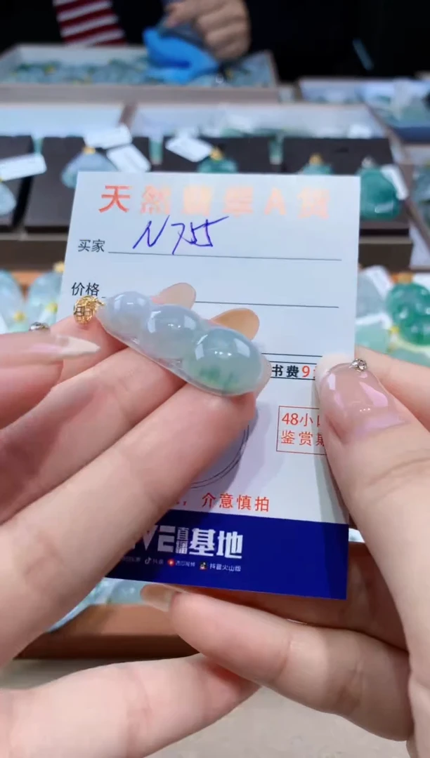 颈饰未镶嵌翡翠天然缅甸翡翠A货挂件