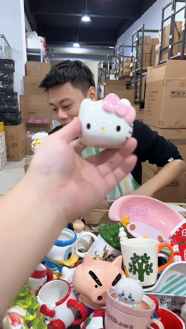 瓷片粉色kt猫香薰