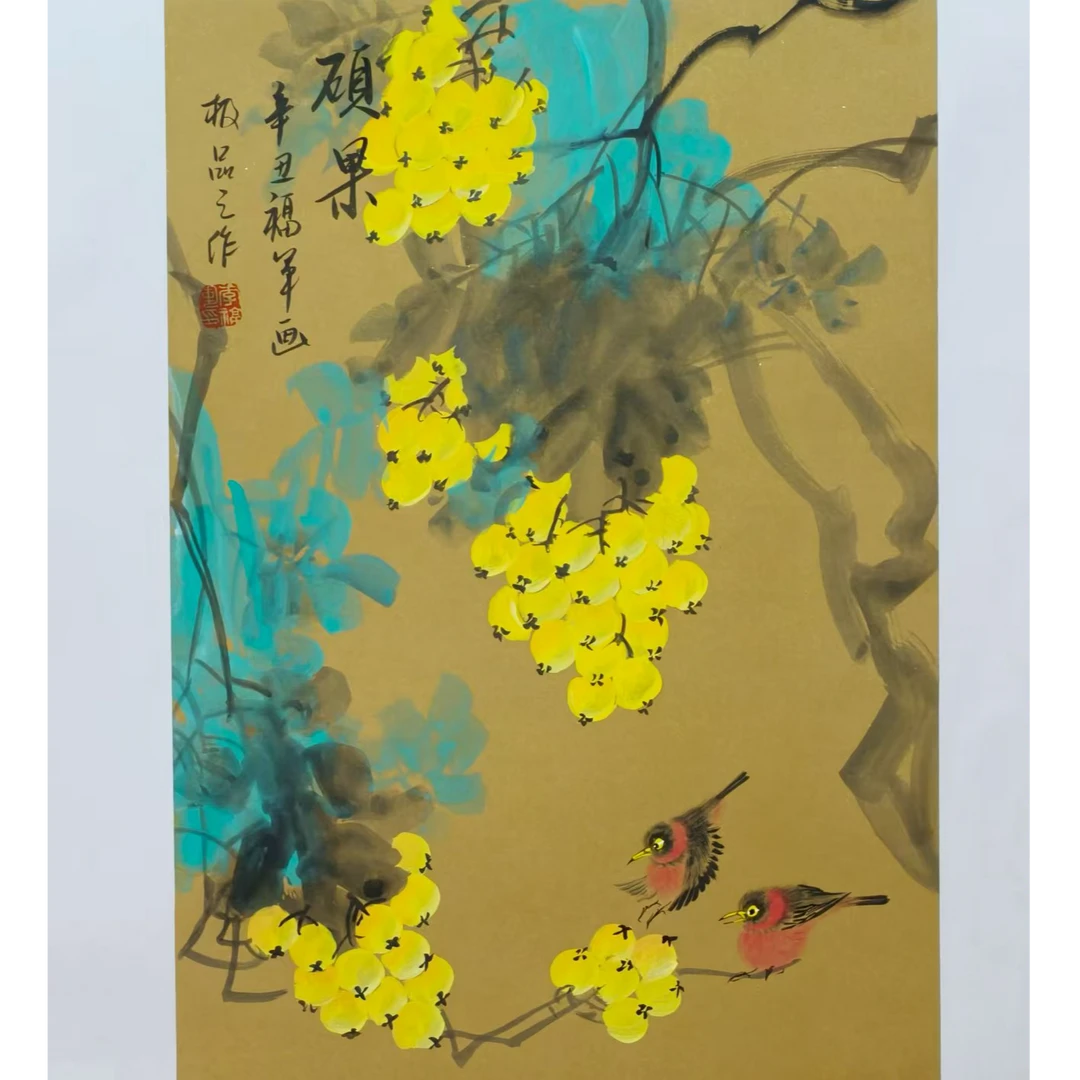 臻宝专属 李福军国画花鸟 四尺三开 宣纸 手绘作品