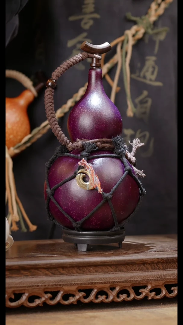 191号精品天然大漆酒葫芦一物一拍~