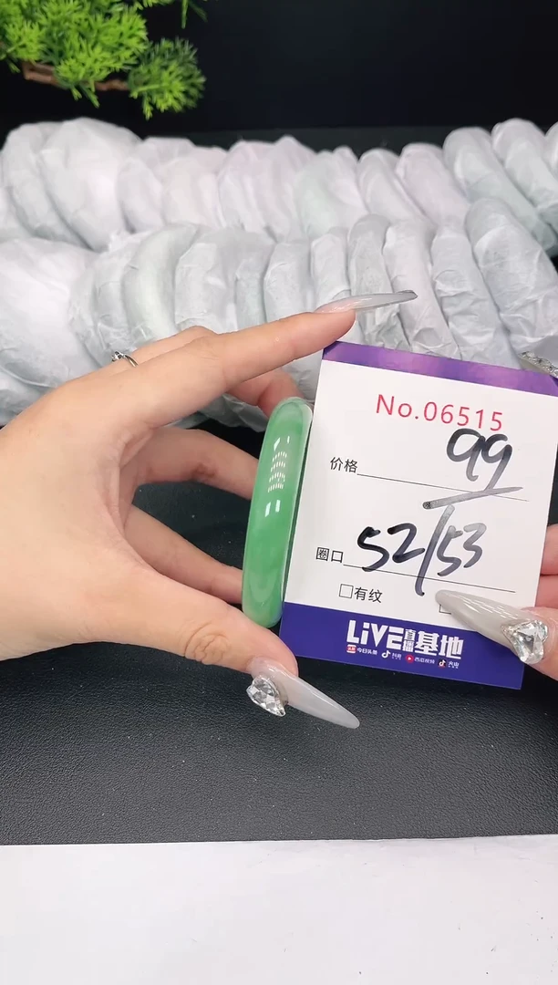 未镶嵌手镯翡翠06515
