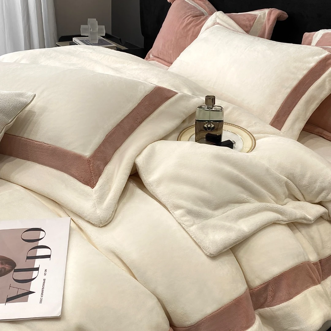 吴小胖‘优选之选’【温妮】 轻奢极简风抗静电高克重冬季加厚四件套