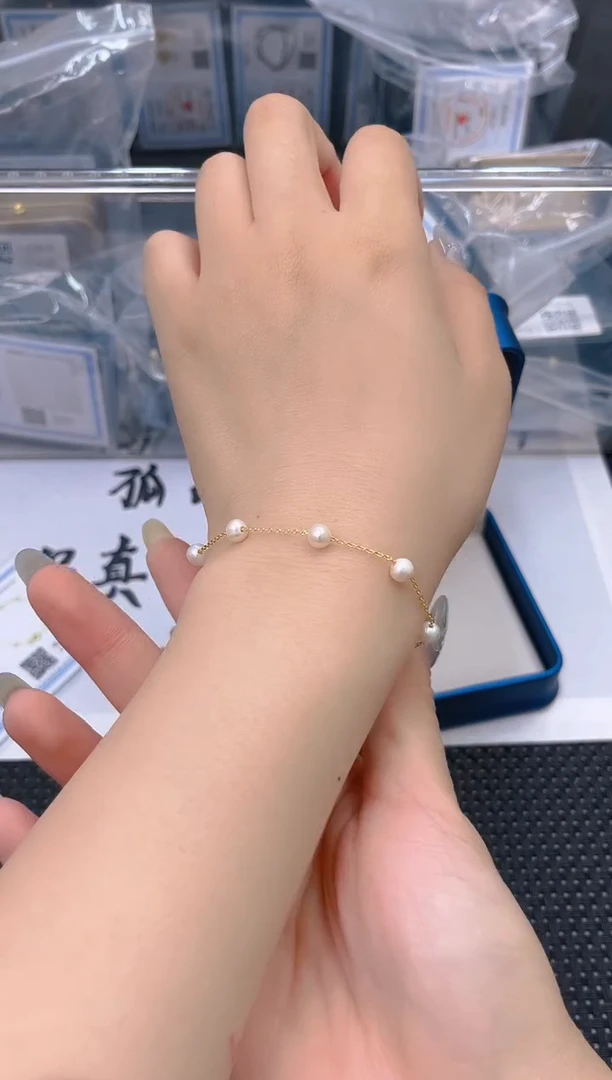 未镶嵌淡水珍珠耳饰sl4056