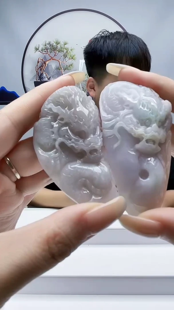 未镶嵌定制翡翠毛货挂件89