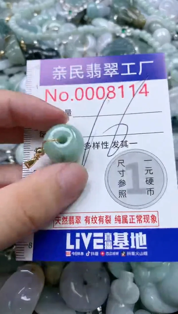 翡翠未镶嵌吊坠(不含链)8114