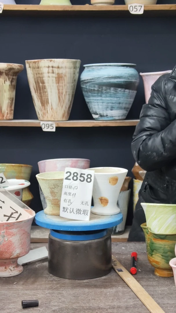 景德镇花盆默认微瑕2858