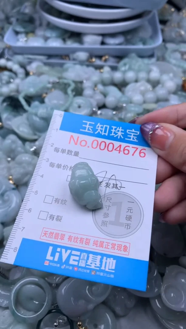 翡翠未镶嵌吊坠(不含链)4676