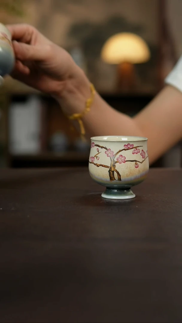 杯景德镇陶瓷杯碗柴烧多人