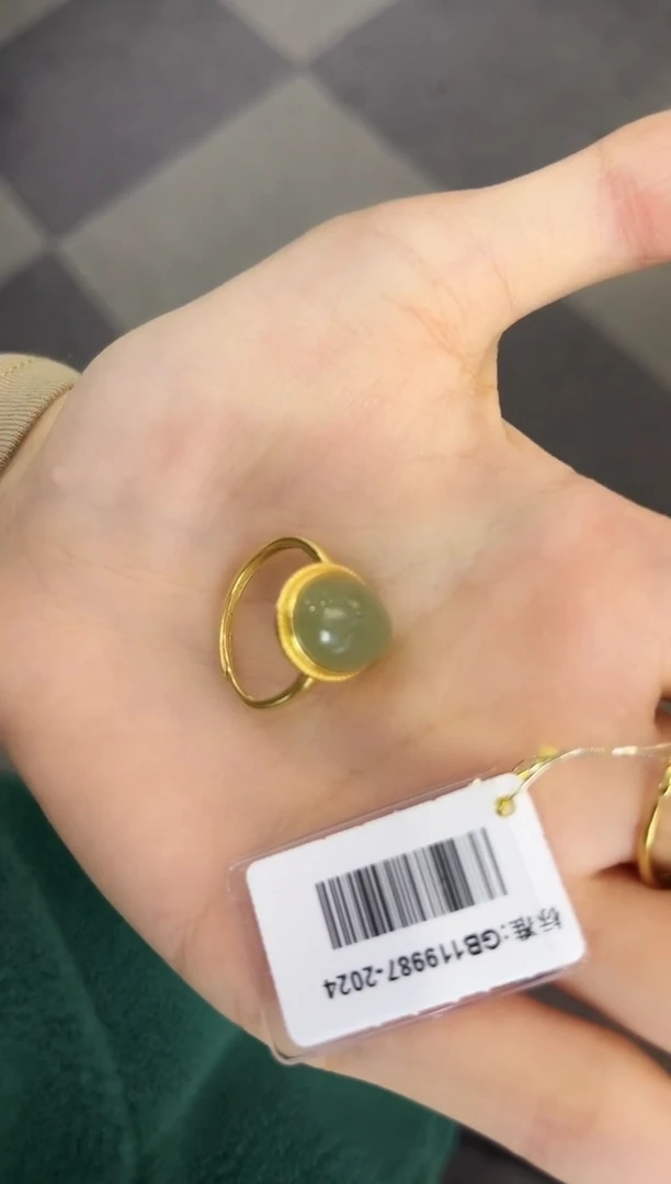 【闪购商品】和田玉戒指银S925镶嵌多样性发其一