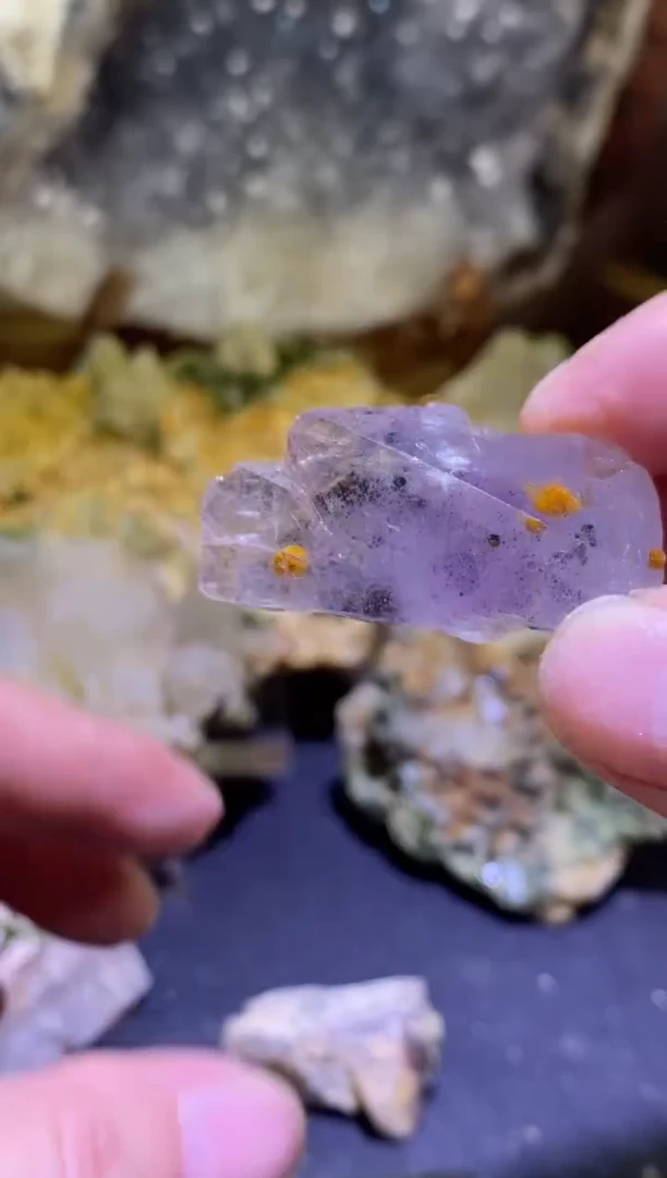 未镶嵌珠宝半成品水晶42号四川美姑超七花园水晶