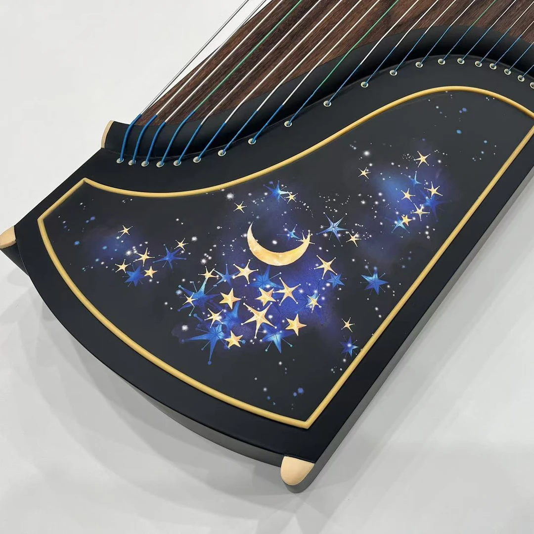 古筝初学者入门演奏考级实木乐器成人儿童教学炫音689R仿黑檀星空