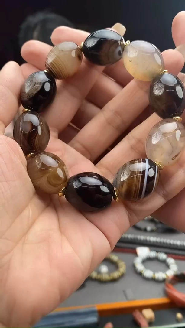 玛瑙/玉髓颈饰未镶嵌-1003-74 Y 多样性发