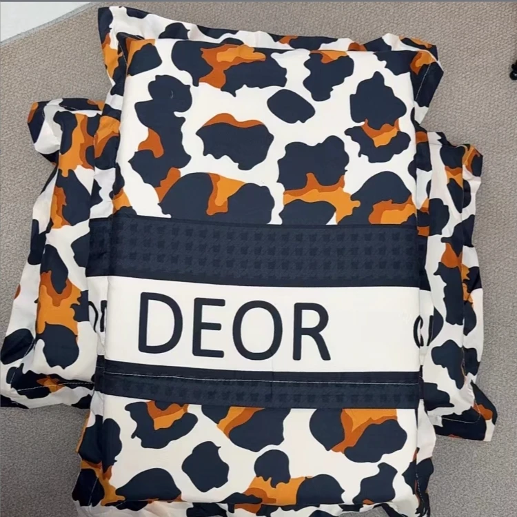 百搭款白豹纹枕套（一对装）