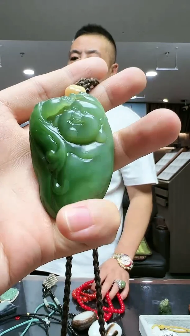 未镶嵌和田玉（碧玉）挂件多样性发货其中发一