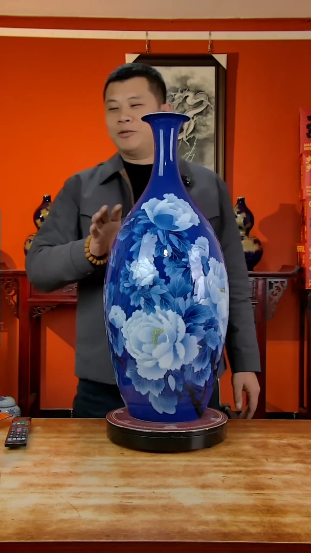 【闪购商品】摆件景德镇高端陶瓷摆件瓶1