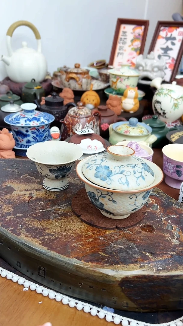 【茶瓷物语】青花盖碗配一杯
