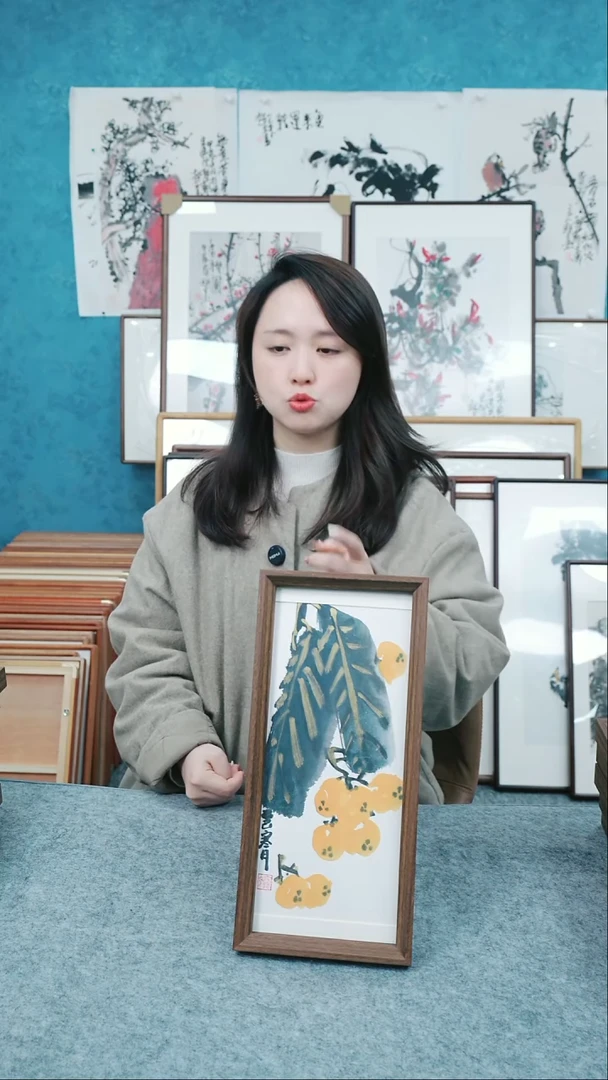 【闪购商品】国画17*37郑志超老师木质摆台