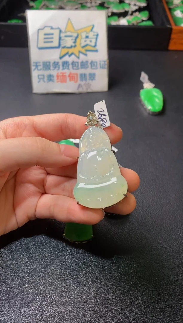 颈饰银S925镶嵌翡翠翡翠1