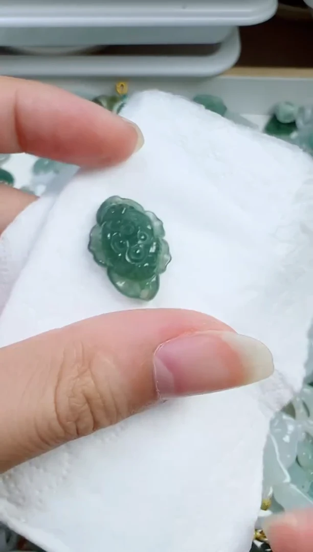 散珠翡翠357号链接，A货翡翠