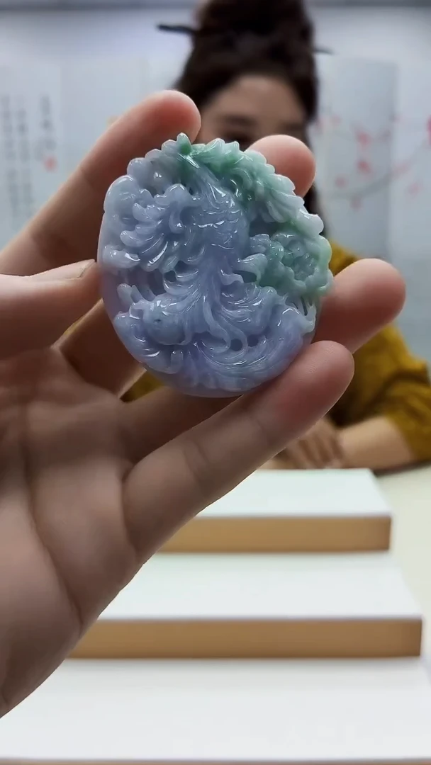 未镶嵌定制翡翠4829bb-毛货挂件12