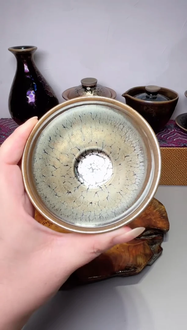 茶盏春申阁福利1只微微瑕冠樽