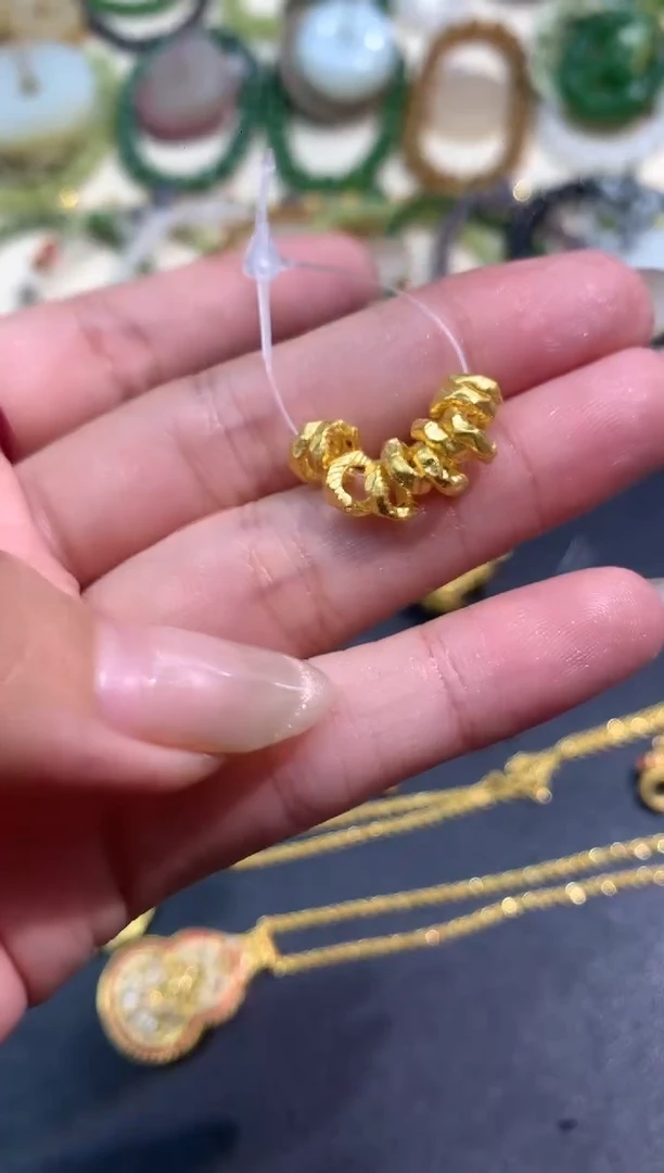吊坠(不含链)定制足金A335|多样性发货一件|6mm|75