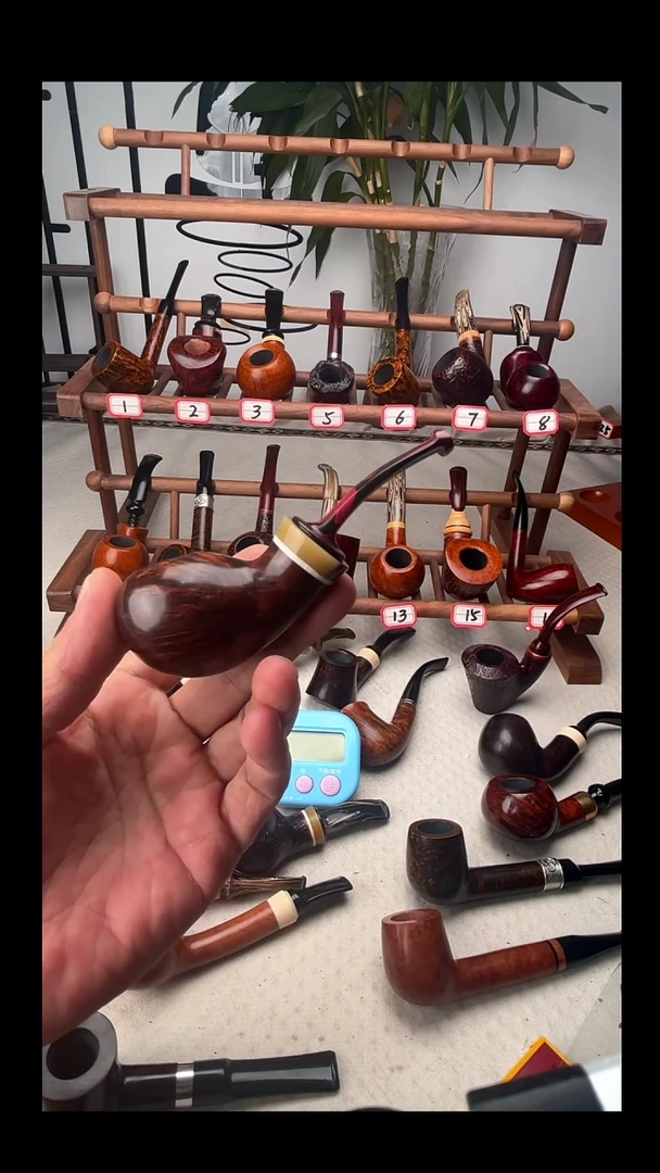 意大利石楠木手工打磨烟斗