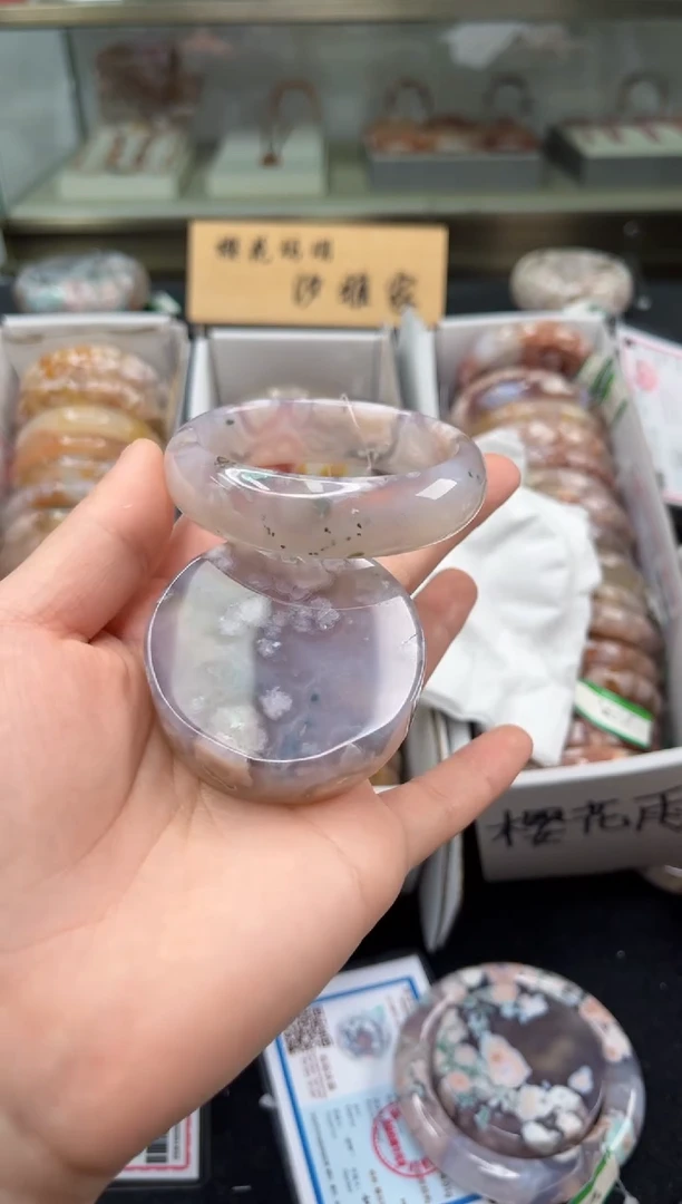 未镶嵌手镯石英质玉54圈口（赠品镯心）S911135