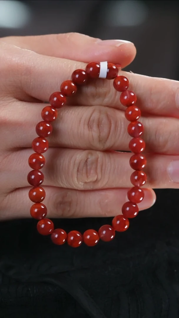 【闪购商品】南红玛瑙手串未镶嵌火焰@@SCHY单-7m手工