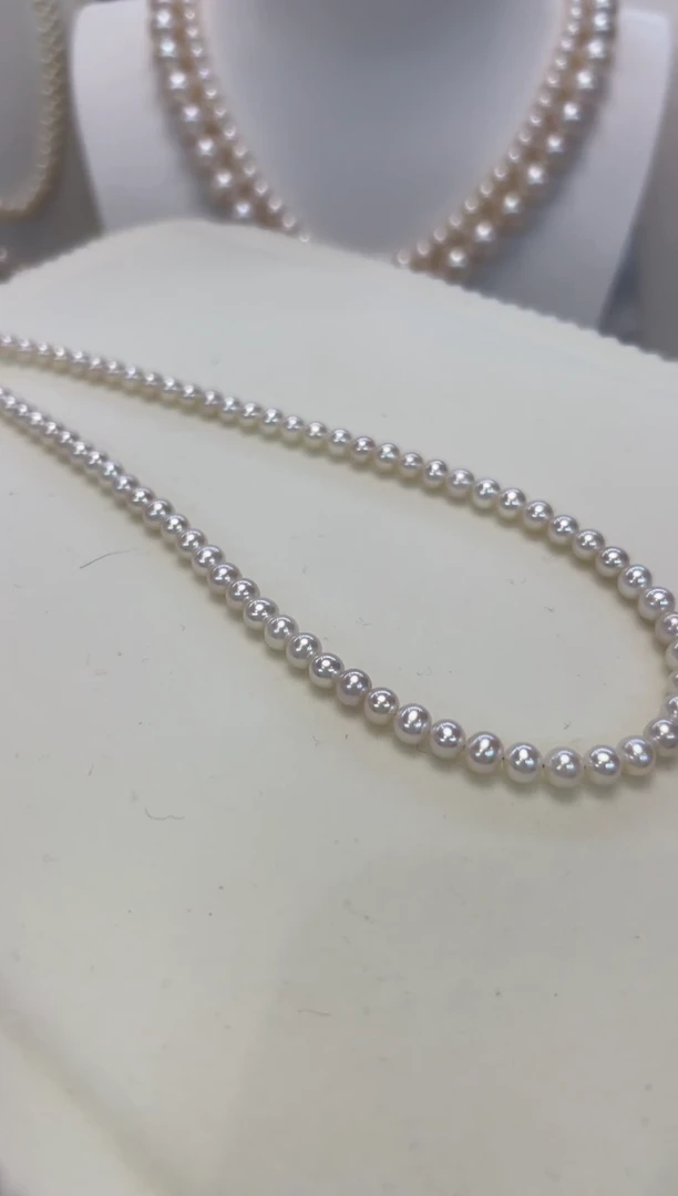 【闪购商品】淡水珍珠颈饰银S925镶嵌5-6MM