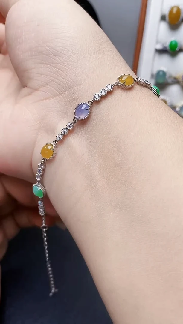 银S925镶嵌戒指翡翠0068