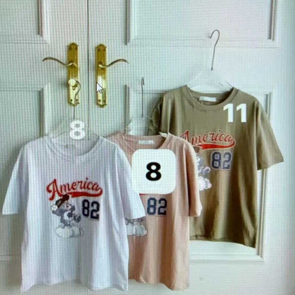 【慧姐韩国正品】2025春夏LAT卡通短袖T恤/N0退N0换