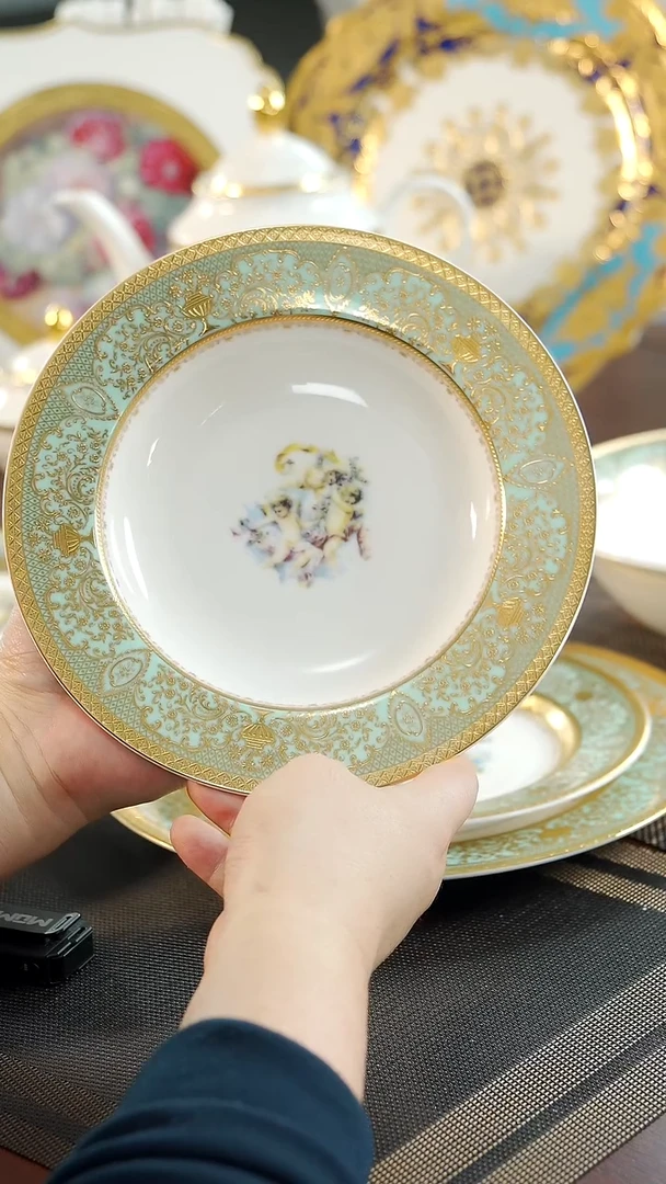 【闪购商品】瓷片8.5英寸草帽盘 福利价