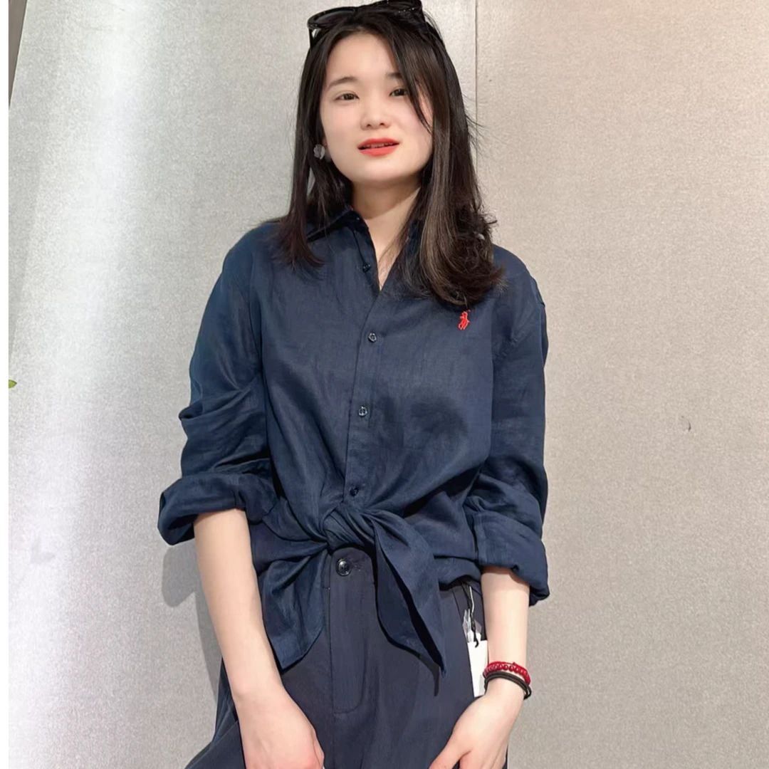 2025豆豆精选7003轻奢气质长袖衬衫女纯色高级感时尚百搭上衣