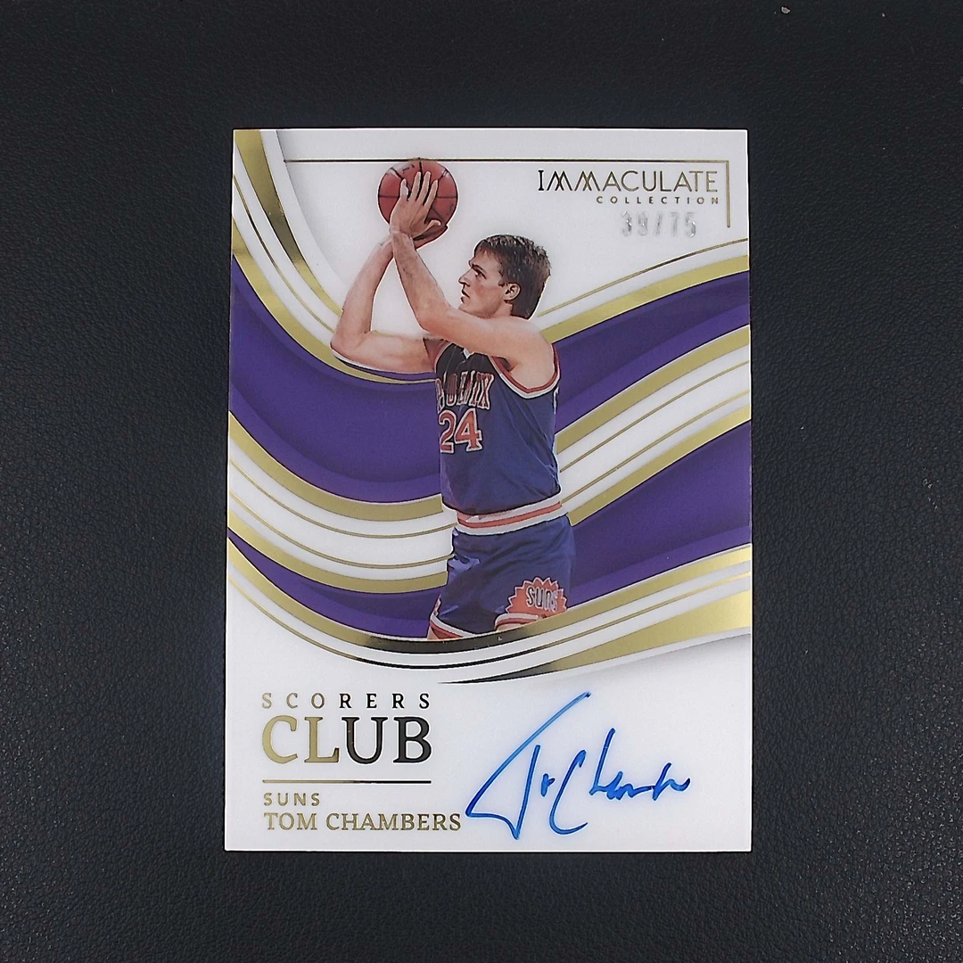 汤姆 钱伯斯 75编 IMM 帕尼尼NBA国宝手提签字球星卡