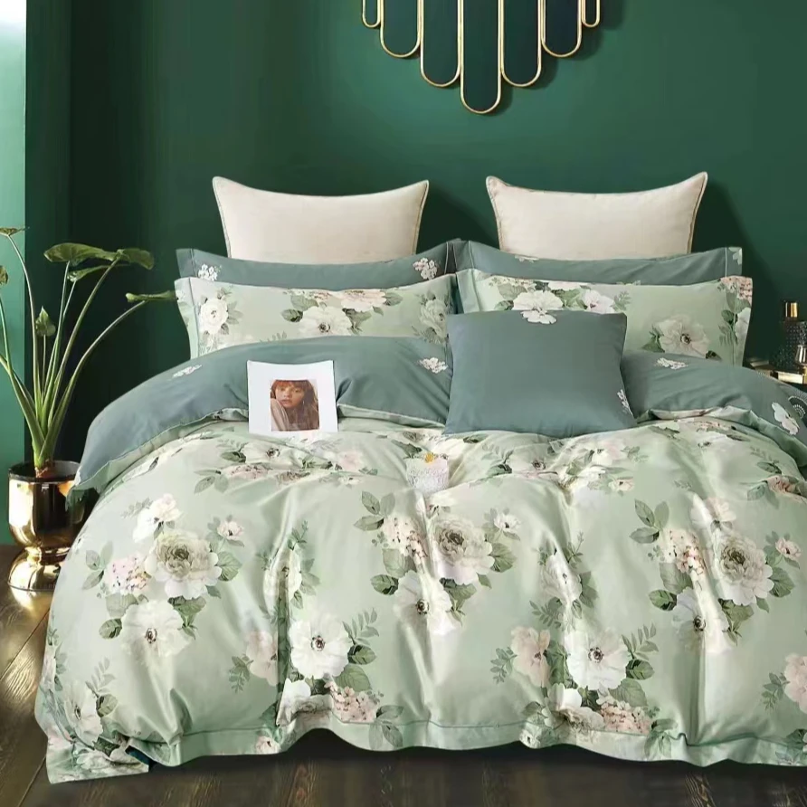 【高端款】盛唐牡丹--120支高端匹马棉全棉100棉加厚四件套