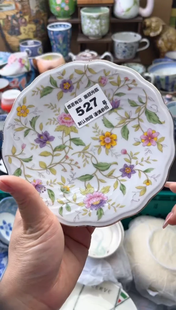 瓷片团**圆527号六六工艺品瓷器