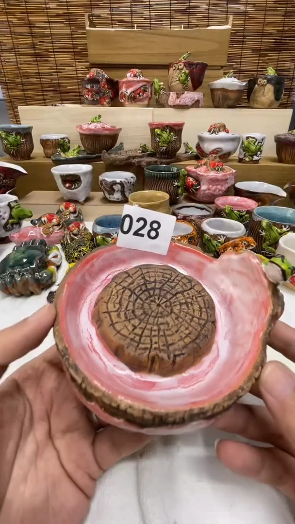 杯028精美粗陶手工柴烧