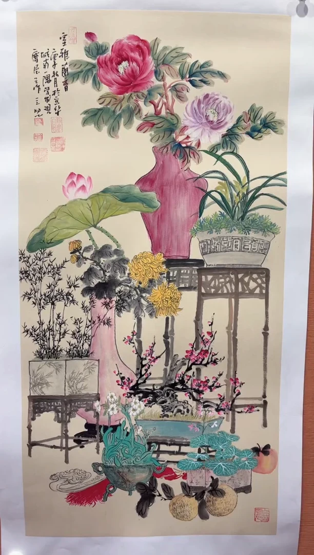 国画师立照老师国画作品