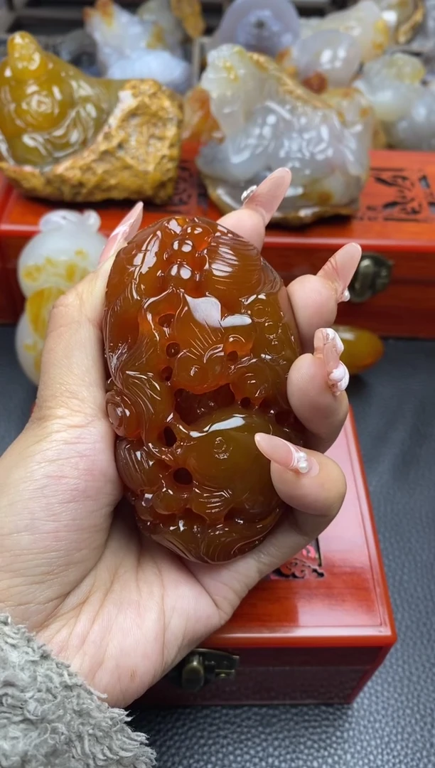 【闪购商品】玛瑙/玉髓手把未镶嵌00