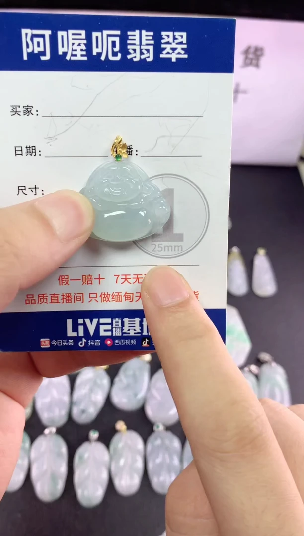 翡翠挂件未镶嵌1