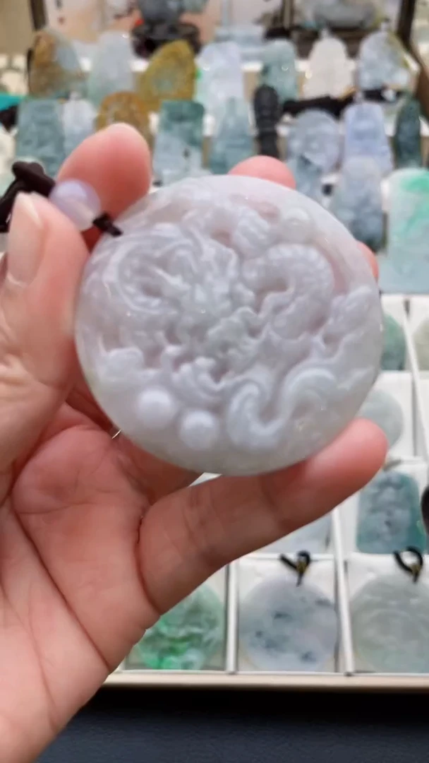 颈饰未镶嵌翡翠天然缅甸翡翠A货26