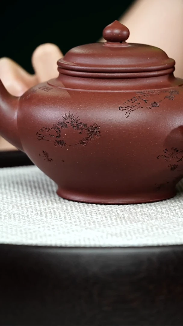 茶壶紫砂凹*曼CZ-0029笑樱-底槽清-430cc