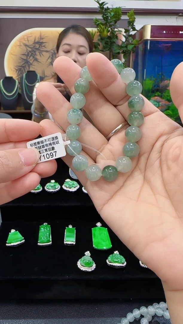 未镶嵌手串翡翠Y1097   珠
